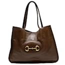 Gucci Brown Leather Shoulder Bag