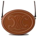 Bolsa de ombro oval em couro Celine Triomphe - Céline