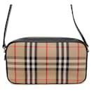 Burberry Nova Check Canvas Shoulder Bag