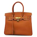 Hermes Birkin 30 Handbag in Gold Togo Leather - Hermès