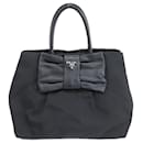 Prada Ribbon Motif Handbag