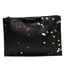 Givenchy Black and Multi-Color Leather Clutch Bag