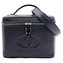 Chanel Black Caviar Leather Handbag