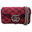 Bolsa de ombro em canvas GG Marmont da Gucci