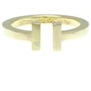 Bague carrée Tiffany T en or jaune - Tiffany & Co