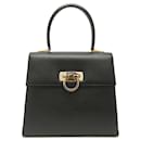 Bolsa de couro preto Salvatore Ferragamo