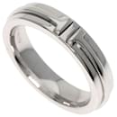 Bague Tiffany T TWO étroite en or blanc 18K - Tiffany & Co