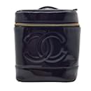 Borsa Chanel Vanity Smalto Nero Marchio Coco