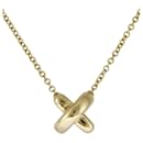 Colar de ponto cruz Tiffany em ouro amarelo 18K - Tiffany & Co