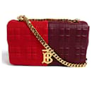 Bolsa de ombro Small Lola da Burberry em vermelho vinho