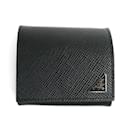 Prada Saffiano Triangle Coin Case