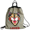 Mochila com cordão Gucci Angry Cat