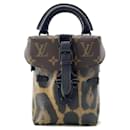 Louis Vuitton Monogram Leopard Camera Box Handbag