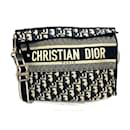 Sac à épaule Christian Dior bleu marine