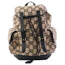 Gucci GG Wool Leather Backpack