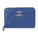 Chanel Lambskin Coin Purse in Blue