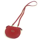 Christian Dior Red Leather Shoulder Bag