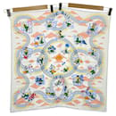 Hermes Carre White Silk Scarf - Hermès