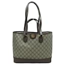 Bolsa tote em canvas GG bege marrom Gucci