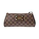 Sac à épaule Louis Vuitton Damier Eva marron