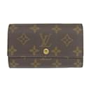 Louis Vuitton Monogram Porto Monnaie Zip Folding Wallet