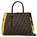 Fendi Zucca Twojours Pony Handbag