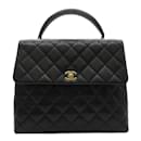 Sac à main Chanel Matelassé en cuir caviar noir