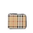 Burberry Nova Check Round Bi-fold Wallet