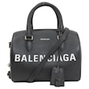 Balenciaga Black Leather Handbag