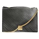 Celine Black Leather Chain Hand Shoulder Bag - Céline