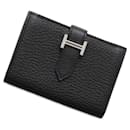 Hermes Black Chevre Mysore Business Card Case - Hermès