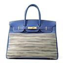 Sac à main Hermès Birkin 35 en bleu