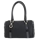 Bolso de mano de lona GG Gucci 130942 para mujeres