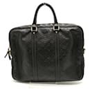 Gucci 201480 Sima Line Brown Leather Briefcase