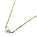 Mikimoto Pearl Necklace in Yellow Gold