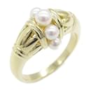 Mikimoto Pearl Band Ring in Yellow Gold