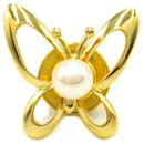 Broche de Pérola Borboleta Mikimoto