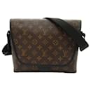 Borsa a spalla Louis Vuitton Monogram Macassar marrone