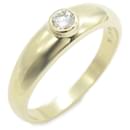 Mikimoto Yellow Gold Band Ring with Diamond