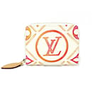 Porte-monnaie Zippy Louis Vuitton en corail