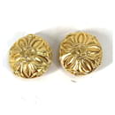 Chanel Vintage Gold Clip Earrings