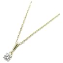 Colar de diamante Mikimoto em ouro amarelo