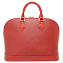 Louis Vuitton Epi Alma Handbag in Castilian Red