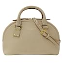 Bolso de cuero beige rosa Burberry