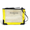 Bolso de hombro de cuero amarillo Balenciaga