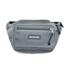 Balenciaga Gray Waist Pouch Bag