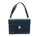 Christian Dior Navy Leather Shoulder Bag