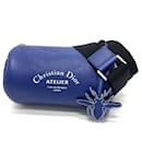 Christian Dior Blue Leather Shoulder Bag