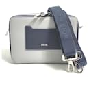 Christian Dior Gray Leather Shoulder Bag