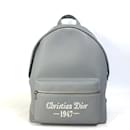 Christian Dior Gray Leather Backpack